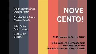 Sonaria Ensemble presenta quotNovecentoquot Promo del concerto del 13 dicembre 2024 [upl. by Katzman]