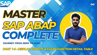 MASTER SAP ABAP DISPLAY UPDATE CLEAR  Part 14 URDU  HINDI [upl. by Bigg478]