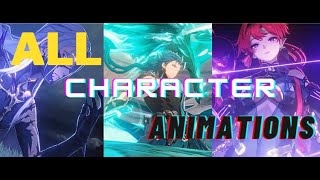 All Wuthering Waves characters Ult skill and attack animations [upl. by Atteuqaj]