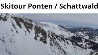 Skitour Tannheimer Tal  Ponten  Schattwald [upl. by Rasure]