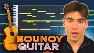 How To Make BOUNCY Guitar Beats FL Studio 21 [upl. by Ynaoj]