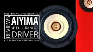 AIYIMA REVIEW  4quot Full Range Drivers  CHINESE SPEAKERS  Quick Review DIY AUDIO Drivers [upl. by Photina]