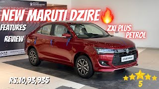 New Maruti Dzire 2024🔥 Features Review  ZXI Plus  Top Model [upl. by Kono229]