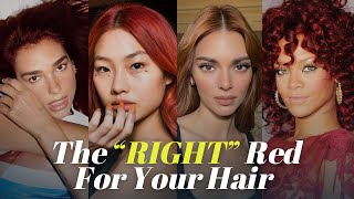 How to Choose the RIGHT Red Hair Color based on your Color Season [upl. by Didier465]