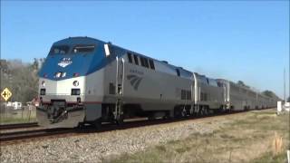 Amtrak 53 SB Auto Train Speeding Through Ludowici GA 22816 [upl. by Teferi]