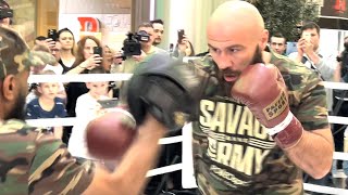 THE SAVAGE IS IN THE HOUSE  ALEN BABIC SMASHES THE PADS IN POLAND AHEAD OF ROZANSKI FIGHT [upl. by Gnep203]