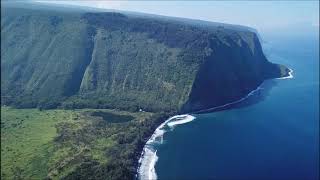 Flight Over Waipio Valley Coast [upl. by Stephanie783]