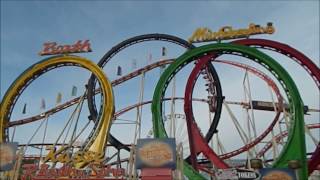 München Looping Roller Coaster Winter Wonderland [upl. by Bradly]