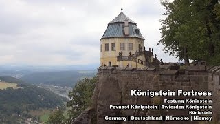 Königstein Fortress  Festung Königstein Saxon Switzerland  Sächsische Schweiz Germany [upl. by Prudie]