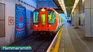 Hammersmith  District  Piccadilly lines  London Underground  S7  1973 Tube Stock [upl. by Ylenats814]