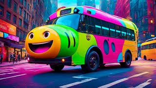 Wheels on the Bus  Nursery Rhymes  Kids Songs  Fun and Learning [upl. by Rosalinde]