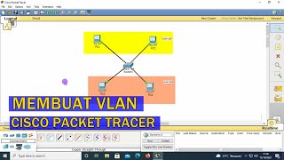 TUTORIAL  CARA KONFIGURASI VLAN PADA CISCO PACKET TRACER UNTUK PEMULA [upl. by Saenihp]