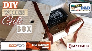 DIY Wooden Gift Box  Wooden Gift Box Idea  Gift Crate  Ecofor Lumber [upl. by Yorle]