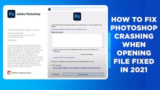 How to Fix Adobe Photoshop Crashing In Windows 10  8  7  XP  2021 [upl. by Nodal]