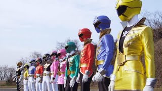 Gokaiger Vs Goseiger Henshin amp Roll Call [upl. by Enneirdna52]