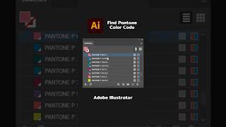 Find Pantone Color Code in Adobe Illustrator [upl. by Elyrad821]