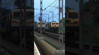 Indian Train Crossing Game Video  Train Simulator 2024 shorts viral shortvideo short [upl. by Borroff321]