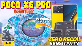 🔥Poco X6 Pro BGMI Sensitivity Settings  Poco X6 Pro BGMI Test [upl. by Muhcon]