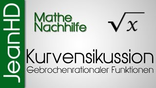 Mathe Nachhilfe  Vollständige Kurvendiskussion Gebrochenrationaler Funktionen  Analysis [upl. by Andreana]