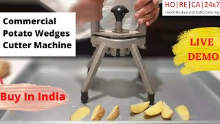 Commercial Potato Wedges Cutter Machine  Buy In India [upl. by Agnizn]