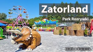 🎢🎡🐱‍🐉 Zatorland Park Rozrywki  to nie tylko dinozaury 🐱‍🐉🎡🎢 [upl. by Airrehs]