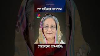 হাসিনাকে গ্রেপ্তারে ইন্টারপোলে রেড নোটিশ জারি করতে আইজিপিকে চিঠি sheikhhasina redalert [upl. by Ludmilla]