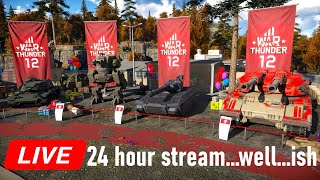 24 hour streamwellish  War Thunder Stream 145 [upl. by Norreht22]