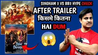 After Both Movies Trailer Kisme Kitna Hai Dum  Singham Again Vs Bhool Bhulaiyaa 3 HYPE Check [upl. by Ern]