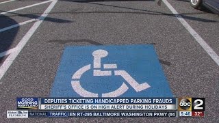 Deputies ticketing handicapped parking frauds [upl. by Vin568]