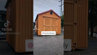 This 10x14 Utility shed is ready for your backyard We have purchasing options lincolntonsheds Nc [upl. by Deraj]