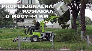 GRILLO FD 2200 4WD  profesjonalna kosiarka o mocy 44 KM z wysokim wyładunkiem [upl. by Strickman]