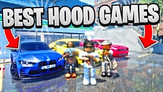 TOP 5 BEST ROBLOX HOOD GAMES FOR XBOX MOBILE PLAYSTATION AND PC [upl. by Enobe]