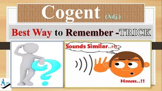 COGENT How to Remember English vocabulary forever with tricks mnemonics synonyms antonyms examples [upl. by Niamjneb574]