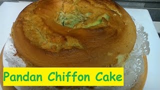 How to make Pandan Chiffon cake [upl. by Leinaj]