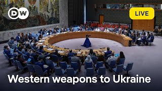 Live UN Security Council debates weapons deliveries to Ukraine  DW News [upl. by Aigil]