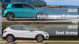 2020 Volkswagen TCross vs 2020 Seat Arona technical comparison [upl. by Nason62]