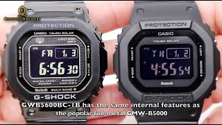 GSHOCK FULL METAL 700 GMWB5000GD1 VS 270 GWB5600BC1B [upl. by Isabea110]