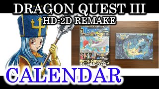 【Japan Exclusive】Dragon Quest III HD2D Remake Calendar from Nikkei Trendy [upl. by Brien]