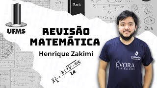 REVISÃO UFMS 2024  MATEMÁTICA [upl. by Joyann555]