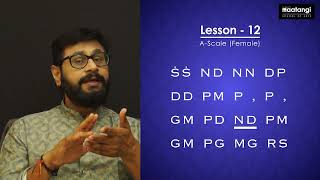 Saraliswaras Lesson 12  Scale A  4 speeds  Nihals Maatangi School of Arts saraliswaras [upl. by Ennaesor]