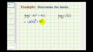 Ex 1 Determine a Limit Analytically [upl. by Buzz]