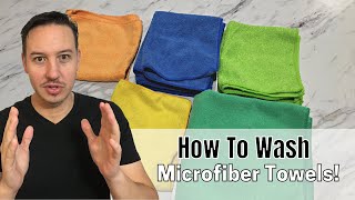 How To Wash Microfiber Towels Correctly  Chemical Guys  Microfiber Wash [upl. by Suoirad]