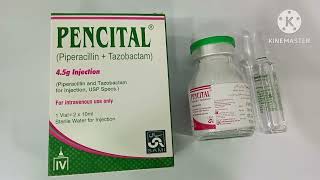 Pencital 225g Injection Uses in UrduPencital 45g Injection UsesPiperacillinTazobactam Pencital [upl. by Dnalor]