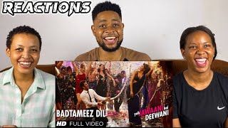 Badtameez Dil Song REACTION  Ranbir Kapoor Deepika Padukone [upl. by Sirhc]