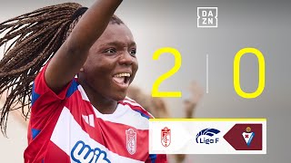 Granada CF vs SD Eibar 20  Resumen y goles  Highlights Liga F [upl. by Yllil]