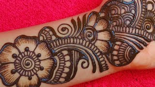 arabic mehndi designs for hands  simple mehndi design front hand  आसान मेहंदी डिजाइन [upl. by Lyns]