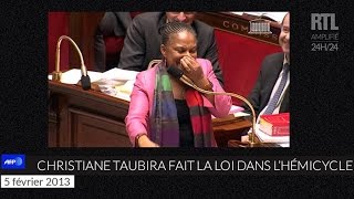 Quand Christiane Taubira faisait le show à lAssemblée nationale  RTL  RTL [upl. by Hook]