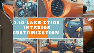 110 lakh Etios interior customization  cooper finish interior  ultra comfort seat customization [upl. by Nyrhtakyram103]