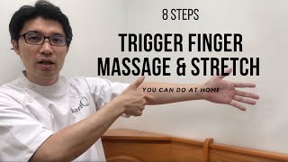 8 Steps Trigger Finger Massage amp Stretch [upl. by Angadreme]