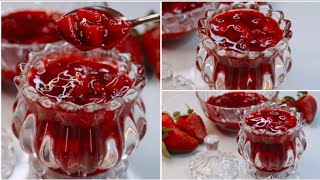 3 ingredient Strawberry FillingStrawberry Pie Filling RecipeHomemade Strawberry Pie Filling Recipe [upl. by Eniar363]